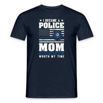 Polizei Polizist Polizeibeamte - Männer T-Shirt - Navy - Vorne - AI Model Male 178 light (178cm)