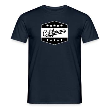 Californie - T-shirt homme - marine - Devant - AI Model Male 178 light (178cm)