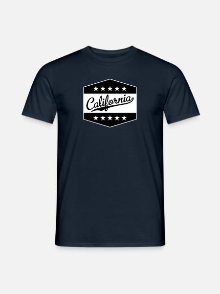 California - Männer T-Shirt - Navy