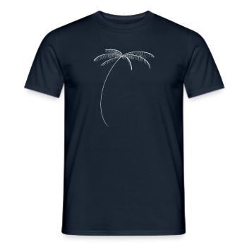 Palm tree vibes - Männer T-Shirt - Navy - Vorne - AI Model Male 178 light (178cm)