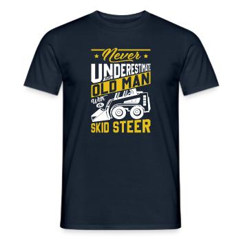 Funny Skid Steer Operator - Men's T-Shirt - navy - Front - AI Model Male 178 light (178cm)