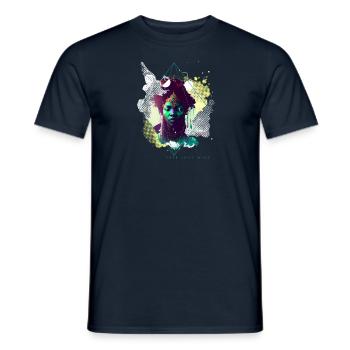 Free your mind - Men's T-Shirt - navy - Front - AI Model Male 178 light (178cm)