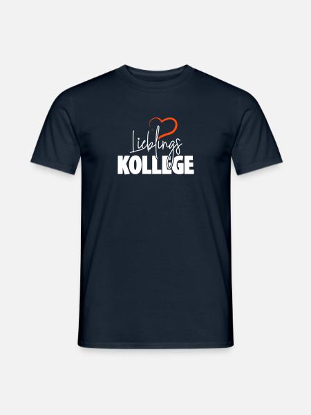 Lieblingskollege mit Herz - Männer T-Shirt - Navy