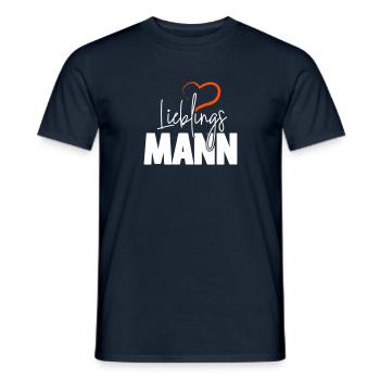 Lieblingsmann - Männer T-Shirt - Navy - Vorne - AI Model Male 178 light (178cm)