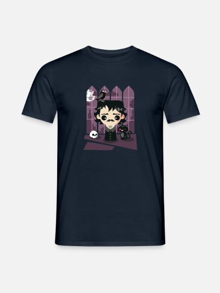 A damned Poe-t's house - Men's T-Shirt - navy