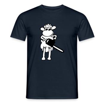 Jason - Men's T-Shirt - navy - Front - AI Model Male 178 light (178cm)