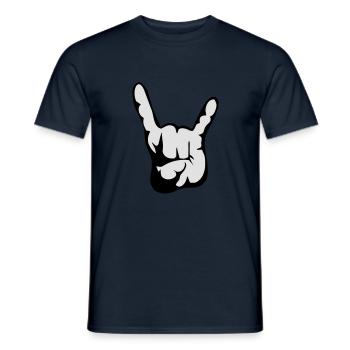 gruss01_2 - Männer T-Shirt - Navy - Vorne - AI Model Male 178 light (178cm)