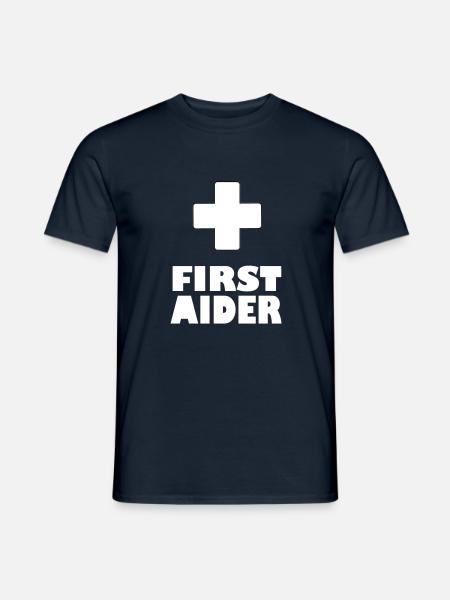 first aider - Men's T-Shirt - navy