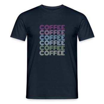 café café - T-shirt homme - marine - Devant - AI Model Male 178 light (178cm)
