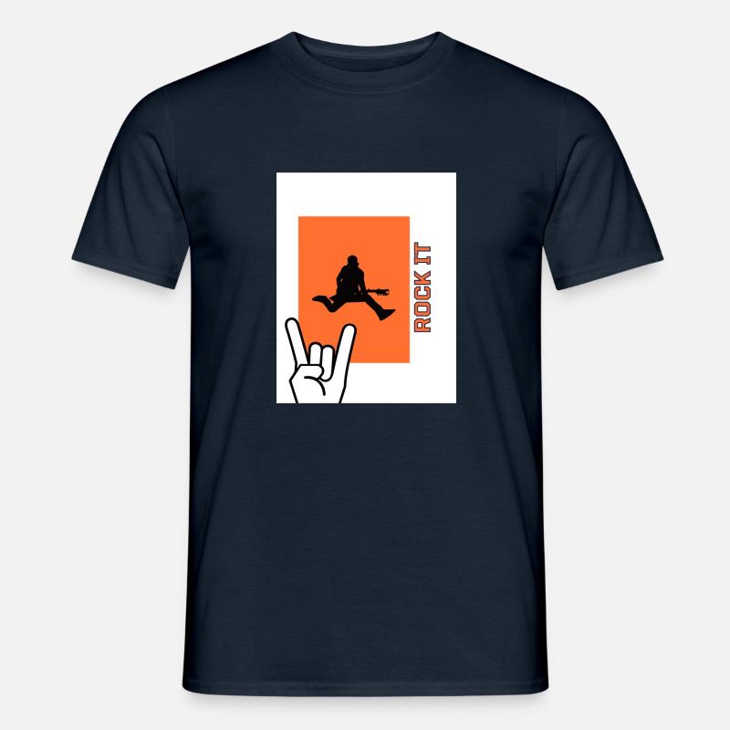 ROCK IT - Männer T-Shirt - Navy