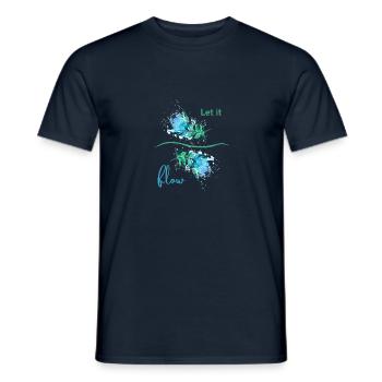 Laissez-le couler - T-shirt homme - marine - Devant - AI Model Male 178 light (178cm)