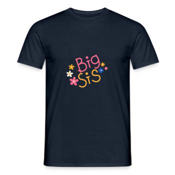 big sis - Große Schwester - Männer T-Shirt - Navy - Vorne - AI Model Male 178 light (178cm)
