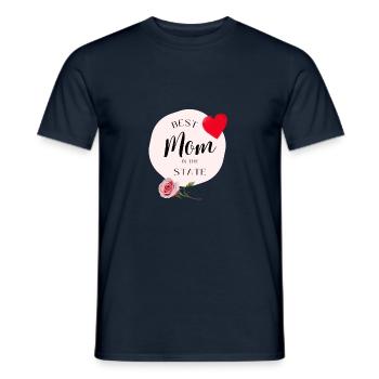 State - Men's T-Shirt - navy - Front - AI Model Male 178 light (178cm)