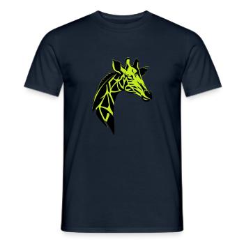 giraffe - Men's T-Shirt - navy - Front - AI Model Male 178 light (178cm)