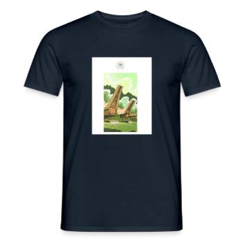 Green Live - Männer T-Shirt - Navy - Vorne - AI Model Male 178 light (178cm)