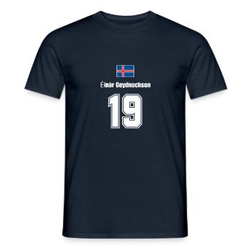 Island Trikot Nr.19 - Männer T-Shirt - Navy - Vorne - AI Model Male 178 light (178cm)