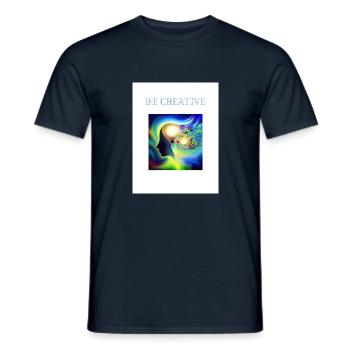 Seien Sie kreativ - Männer T-Shirt - Navy - Vorne - AI Model Male 178 light (178cm)