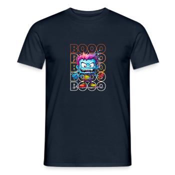 Chibi Stumble & Booo! Adorable Zombie Tee! - Men's T-Shirt - navy - Front - AI Model Male 178 light (178cm)