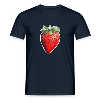Fraise simple - T-shirt homme - marine - Devant - AI Model Male 178 light (178cm)