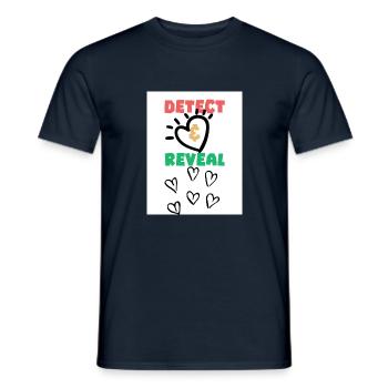 Erkennen von Enthüllungen. Erkennen von Enthüllungen. - Männer T-Shirt - Navy - Vorne - AI Model Male 178 light (178cm)