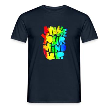 Vacation Late Summer Summer Vacation Holiday Sea Quote - Men's T-Shirt - navy - Front - AI Model Male 178 light (178cm)