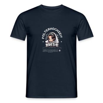 Team Bride - Men's T-Shirt - navy - Front - AI Model Male 178 light (178cm)
