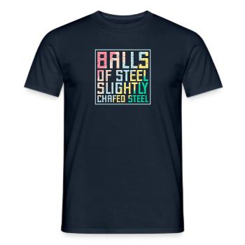 Balls Of Steel Slightly Balls Steel Pinball Gifts - Männer T-Shirt - Navy - Vorne - AI Model Male 178 light (178cm)