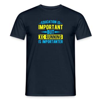 Cadeau de course XC drôle XC Runner Edition - T-shirt homme - marine - Devant - AI Model Male 178 light (178cm)