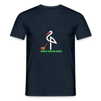 golf im elsass - T-shirt homme - marine - Devant - AI Model Male 178 light (178cm)