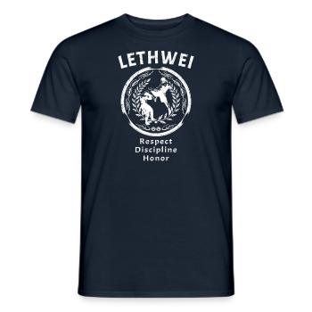 Lethwei Combattant - T-shirt homme - marine - Devant - AI Model Male 178 light (178cm)