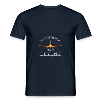 Lieber Besser Fliegen Flugzeug Pilot Jet - Männer T-Shirt - Navy - Vorne - AI Model Male 178 light (178cm)