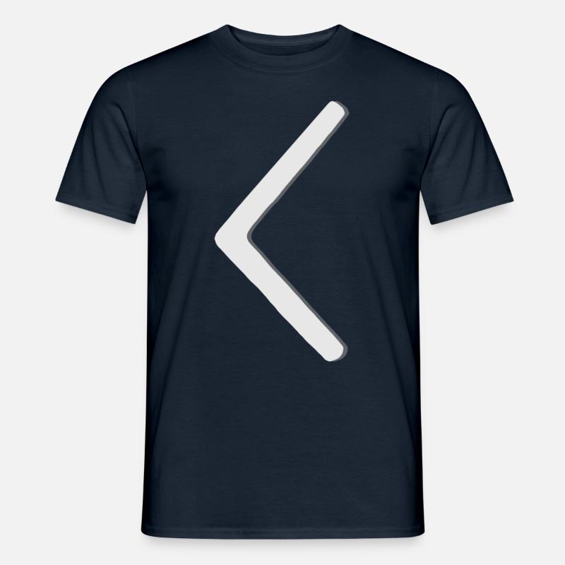 Futhark Runenalphabet Kaunaz - Männer T-Shirt - Navy