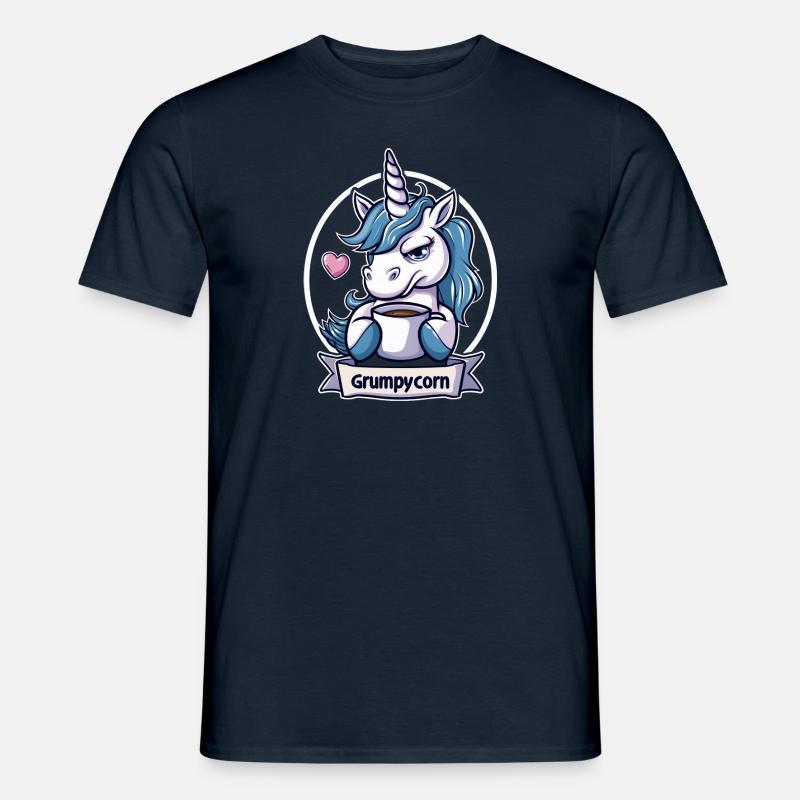 Grumpycorn - Männer T-Shirt - Navy