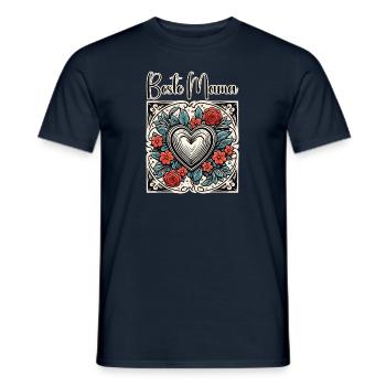 Heart / Mother's Day / Love / Holidays / Love - Men's T-Shirt - navy - Front - AI Model Male 178 light (178cm)