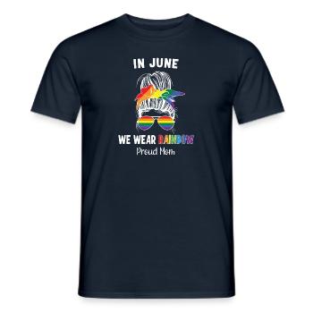 LGBT Proud Mother - Men's T-Shirt - navy - Front - AI Model Male 178 light (178cm)
