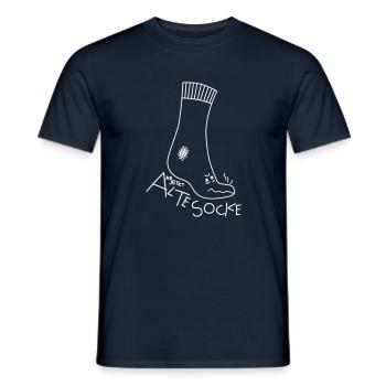 Alte Socke (a) - Männer T-Shirt - Navy - Vorne - AI Model Male 178 light (178cm)