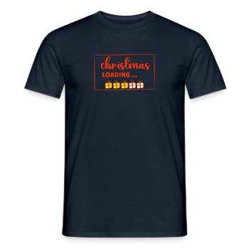 christmas loading - Weihnachtspulli 2.0 - Männer T-Shirt - Navy - Vorne - AI Model Male 178 light (178cm)