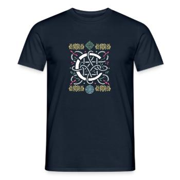 C - Männer T-Shirt - Navy - Vorne - AI Model Male 178 light (178cm)