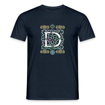 D - Männer T-Shirt - Navy - Vorne - AI Model Male 178 light (178cm)