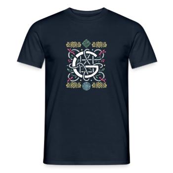 G - Men's T-Shirt - navy - Front - AI Model Male 178 light (178cm)