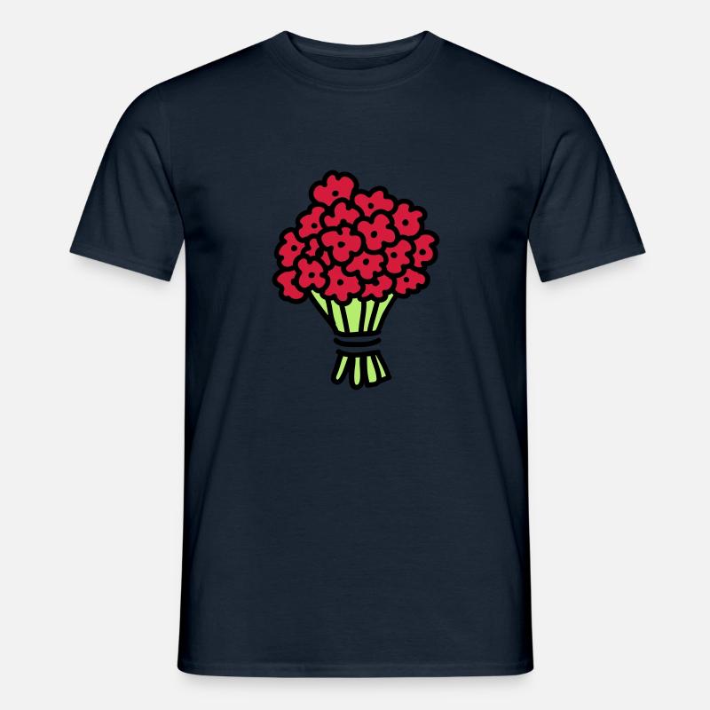 Blumenstrauß 3 - Männer T-Shirt - Navy
