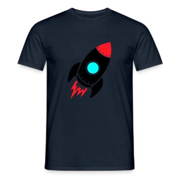Rocket - Men's T-Shirt - navy - Front - AI Model Male 178 light (178cm)
