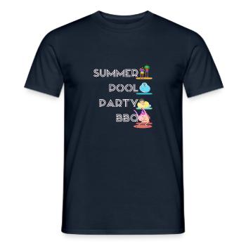Barbecue Party - BBQ - Men's T-Shirt - navy - Front - AI Model Male 178 light (178cm)