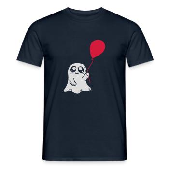 Conception de la bande dessinée Balloon Spirit - T-shirt homme - marine - Devant - AI Model Male 178 light (178cm)