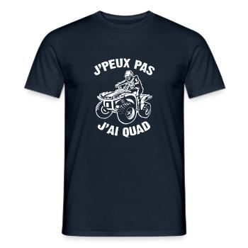 'Peux Pas J'ai Quad - T-shirt homme - marine - Devant - AI Model Male 178 light (178cm)