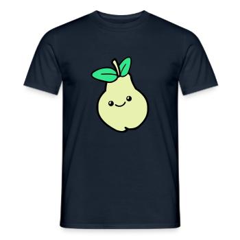 Bande dessinée Poire 02 - T-shirt homme - marine - Devant - AI Model Male 178 light (178cm)