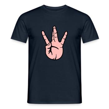 Main Westside - T-shirt homme - marine - Devant - AI Model Male 178 light (178cm)