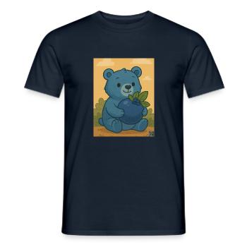 Blaubäre – Fruchtig. Flauschig. Fantastisch - Männer T-Shirt - Navy - Vorne - AI Model Male 178 light (178cm)