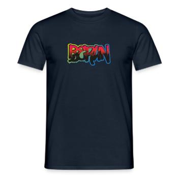 City of Berlin Graffiti - Men's T-Shirt - navy - Front - AI Model Male 178 light (178cm)