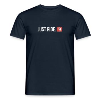 Just ride 7 - Männer T-Shirt - Navy - Vorne - AI Model Male 178 light (178cm)